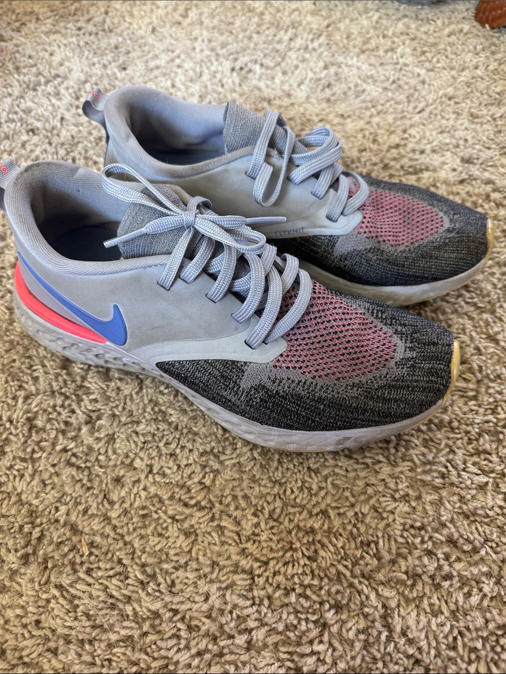 Nike Women’s Gray, Pink & Blue Athletic Running Shoes